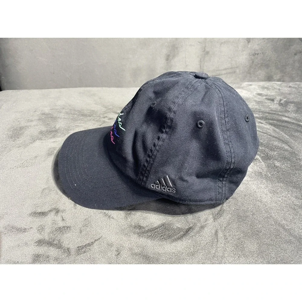 Adidas Hat Cap Strap Back Black Feather Light Aeroready Tennis Golf‎ Signature